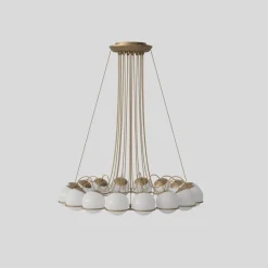 Discount Pamono Model 2109/16/14 Lamp with Champagne Structure by Gino Sarfatti for Astep