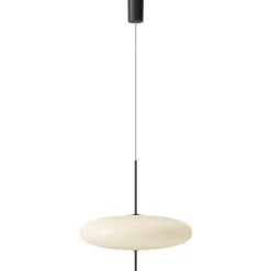 Best Pamono Model 2065 Lamp with White Diffuser and Black Hardware by Gino Sarfatti