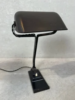 Sale Pamono Model 52 Notary Lamp in Bakelite and Cast Iron from Erpe