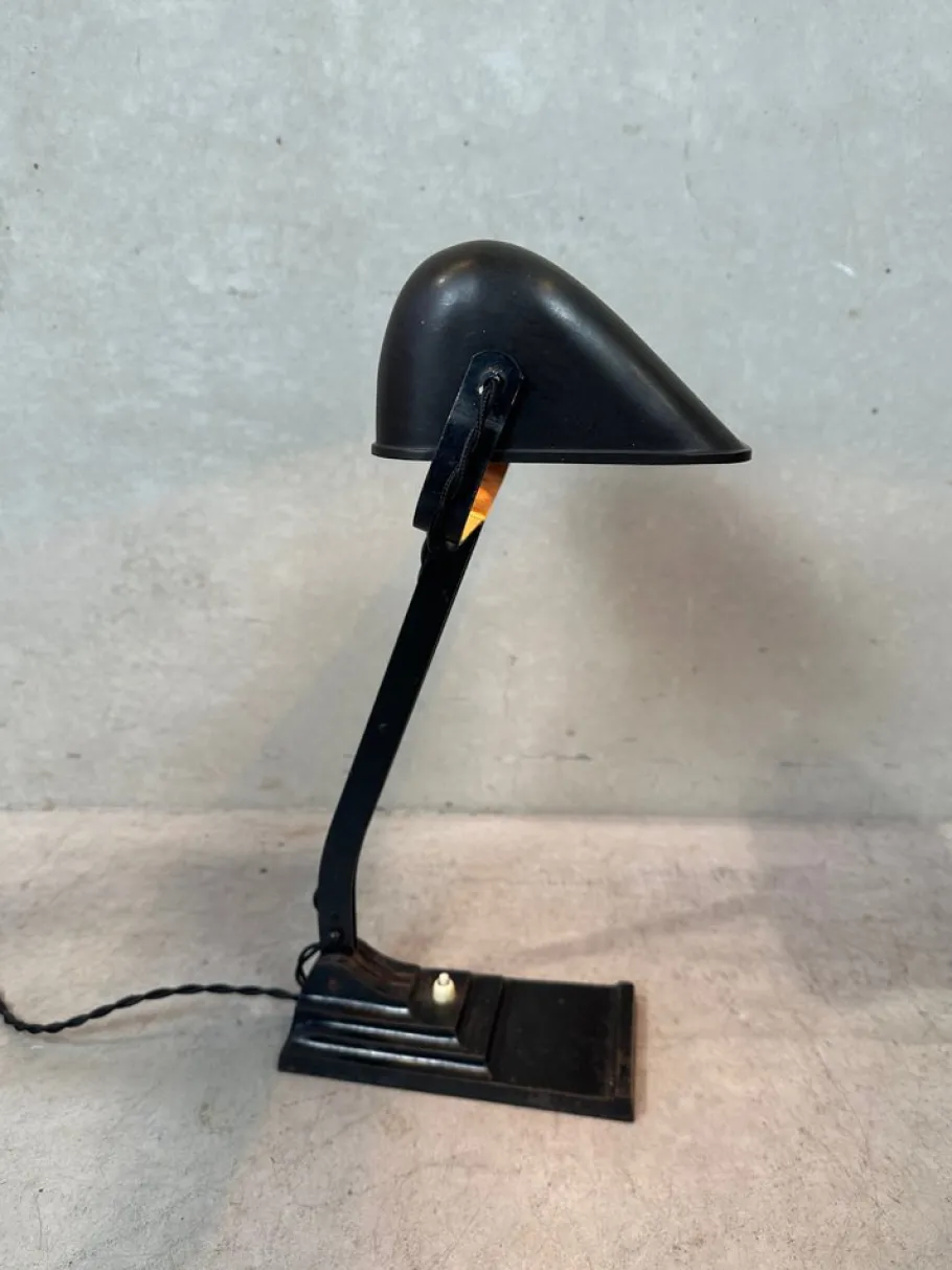 Sale Pamono Model 52 Notary Lamp in Bakelite and Cast Iron from Erpe