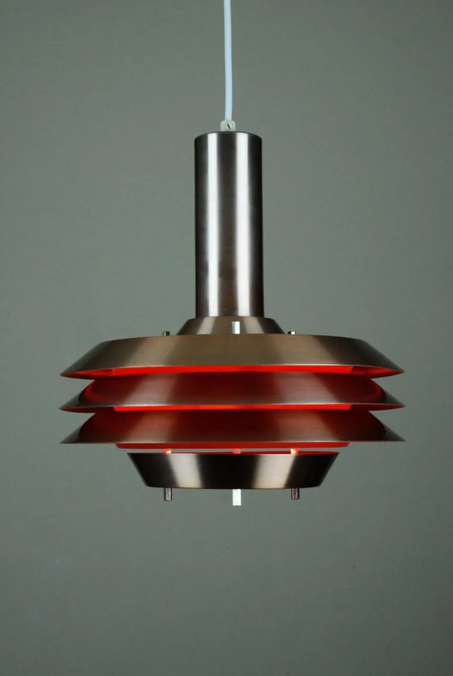 New Pamono Model 705 Pendant Lamp for Lyskaer Belysning, Denmark, 1960s