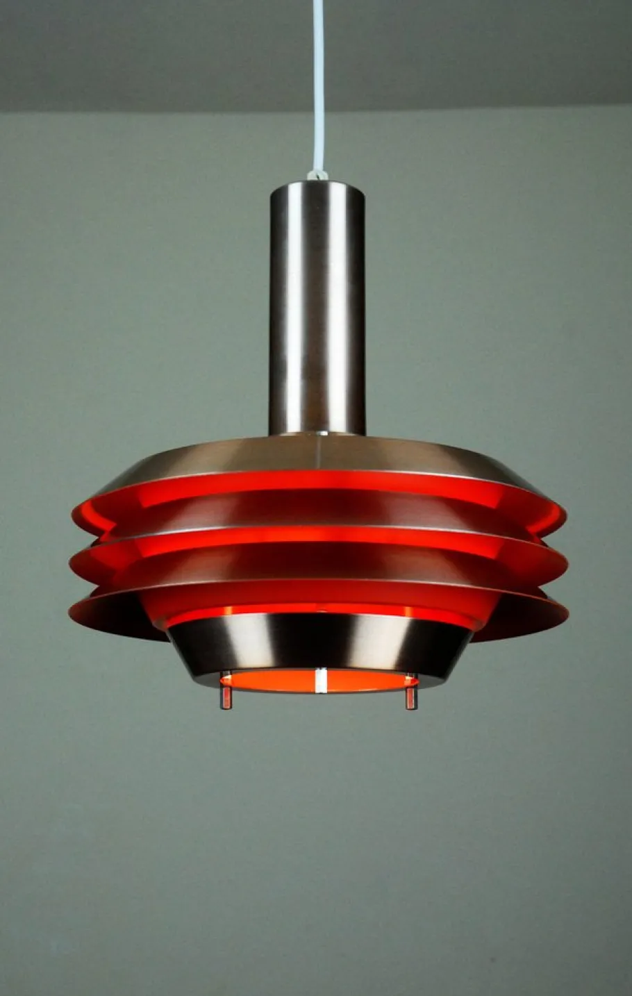 New Pamono Model 705 Pendant Lamp for Lyskaer Belysning, Denmark, 1960s