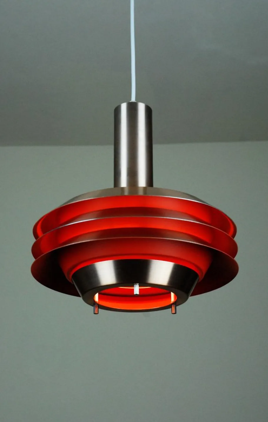 New Pamono Model 705 Pendant Lamp for Lyskaer Belysning, Denmark, 1960s