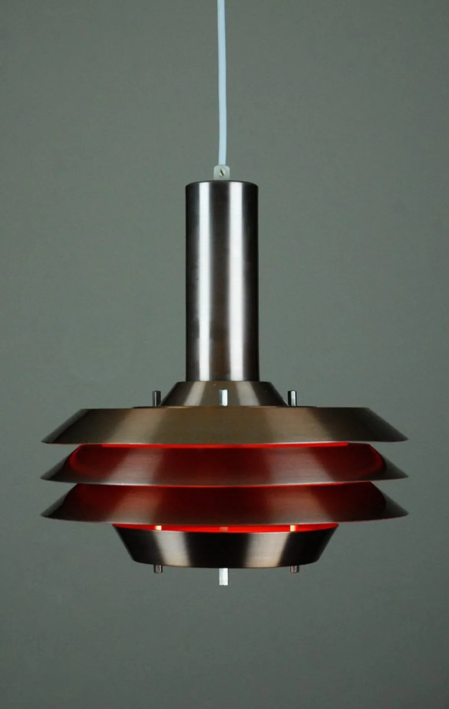 New Pamono Model 705 Pendant Lamp for Lyskaer Belysning, Denmark, 1960s