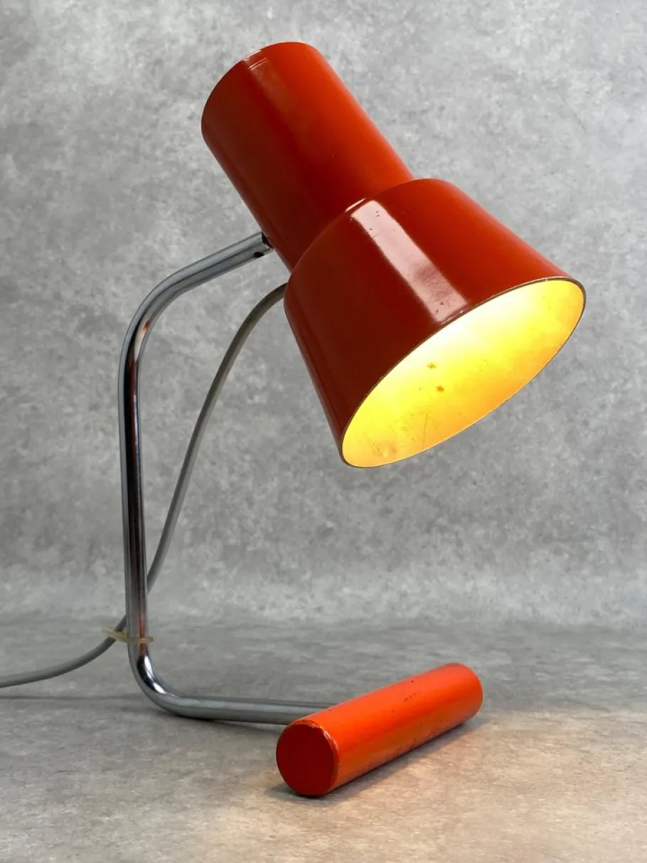 Sale Pamono Model 85133 Red Desk Lamp by Josef Hurka, 1970s