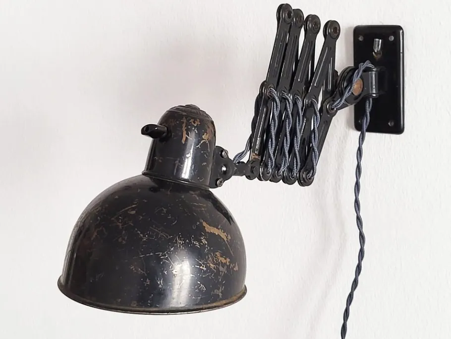Discount Pamono Model 6718 Scissor Arm Wall Lamp by Christian Dell for Kaiser Idell, 1930s