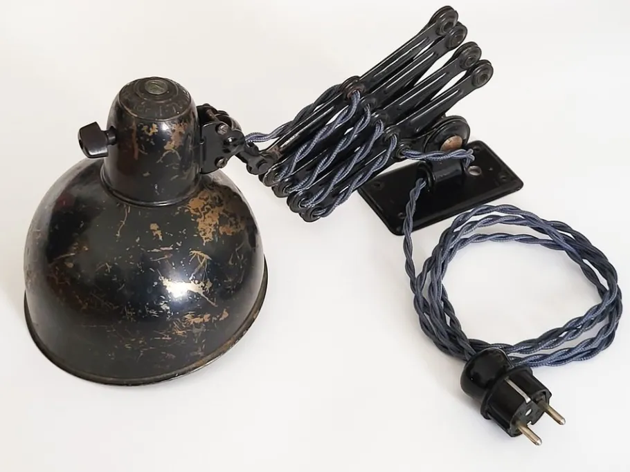 Discount Pamono Model 6718 Scissor Arm Wall Lamp by Christian Dell for Kaiser Idell, 1930s