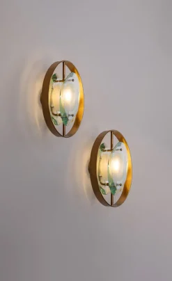 Sale Pamono Model 2240 Sconces by Max Ingrand for Fontana Arte, 1960s, Set of 2