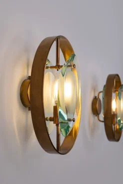 Sale Pamono Model 2240 Sconces by Max Ingrand for Fontana Arte, 1960s, Set of 2