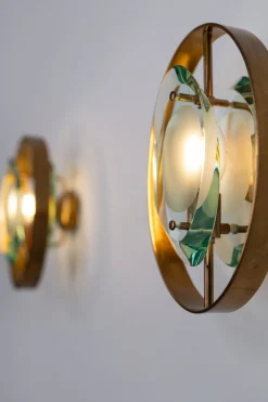 Sale Pamono Model 2240 Sconces by Max Ingrand for Fontana Arte, 1960s, Set of 2