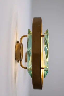 Sale Pamono Model 2240 Sconces by Max Ingrand for Fontana Arte, 1960s, Set of 2