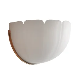 Hot Pamono Model 3316 Shell-Shaped Sconce from Glashütte Limburg, 1970s