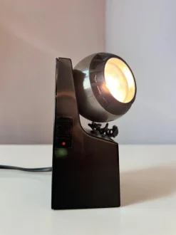 Hot Pamono Model 41701 Table Lamp in Black and Silver with Ball Head from Osram