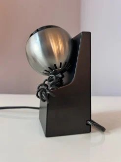 Hot Pamono Model 41701 Table Lamp in Black and Silver with Ball Head from Osram