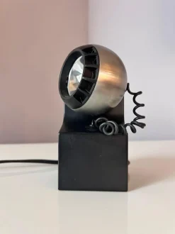 Hot Pamono Model 41701 Table Lamp in Black and Silver with Ball Head from Osram