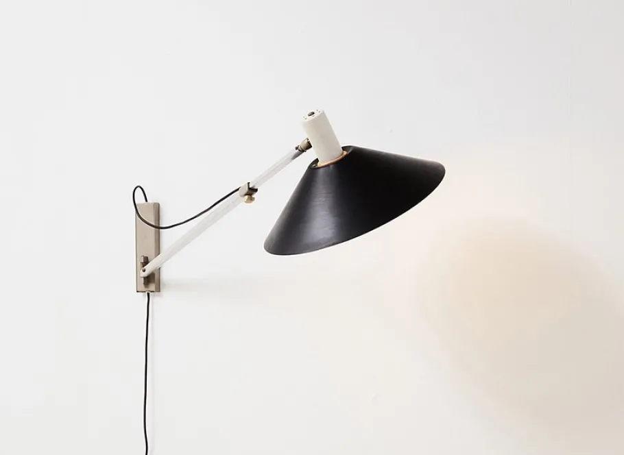 Hot Pamono Model 7093 Wall Lamp by Jan Hoogervorst for Anvia Netherlands, 1950s