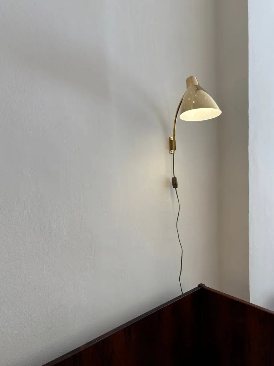 Best Pamono Model 50-055 Wall Lamp by Lisa Johansson-Pape for Orno, 1950s