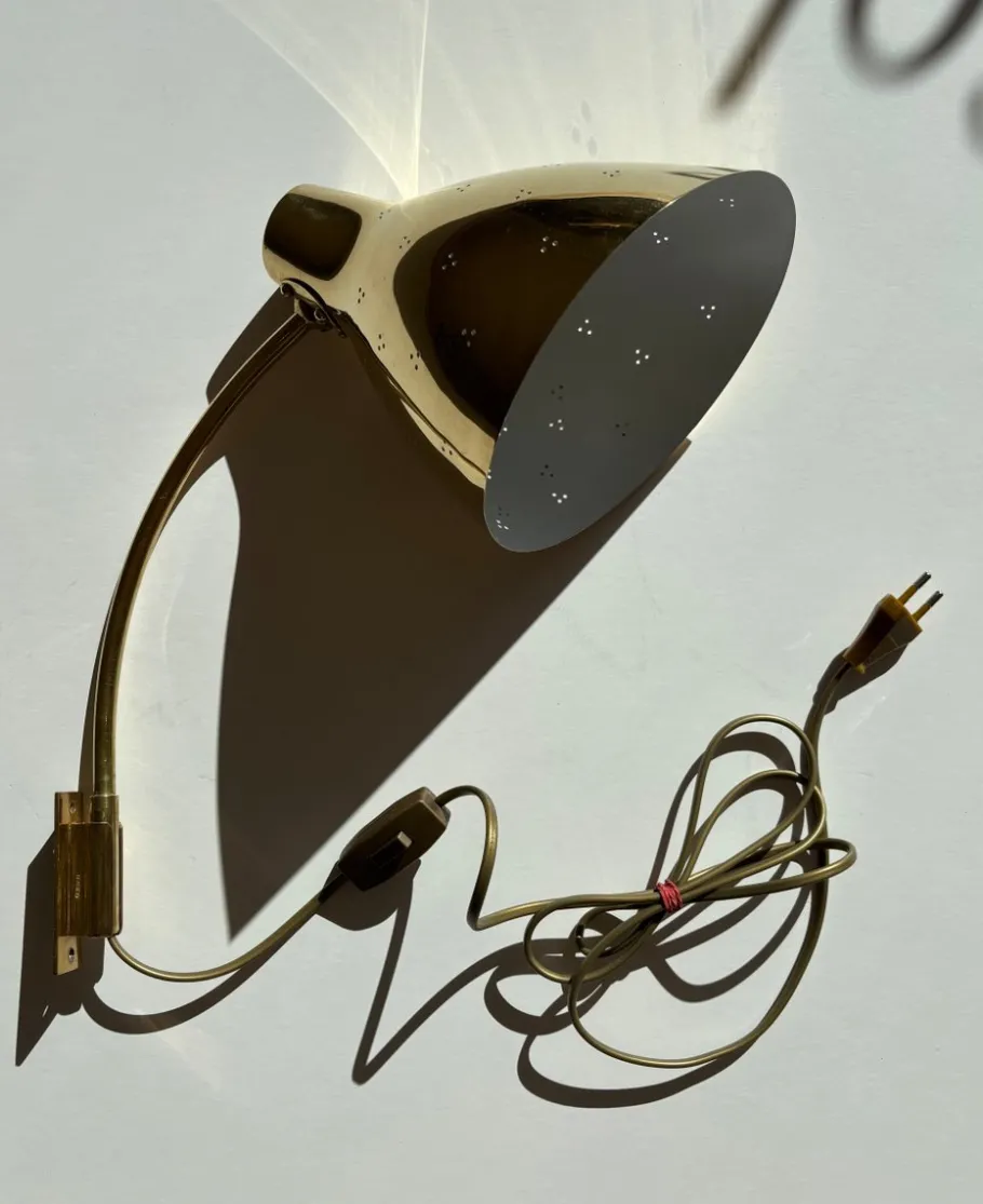 Best Pamono Model 50-055 Wall Lamp by Lisa Johansson-Pape for Orno, 1950s