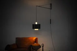 Sale Pamono Model 2061 Wall Lamp in White Nickel attributed to Gaetano Sciolari for Stilnovo, Italy, 1954