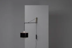 Sale Pamono Model 2061 Wall Lamp in White Nickel attributed to Gaetano Sciolari for Stilnovo, Italy, 1954