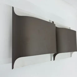 Discount Pamono Model 2031 Wall Lamps in Lacquered Aluminium by Rolf Krüger & Dieter Witte for Staff Leuchten, 1970s, Set of 2