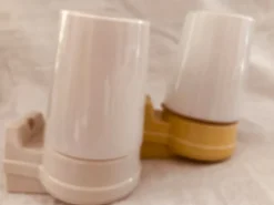 Discount Pamono Model 6070 Wall Lights in Yellow Porcelain and Opaline Glass by Sigvard Bernadotte for Ifö, 1960s, Set of 2