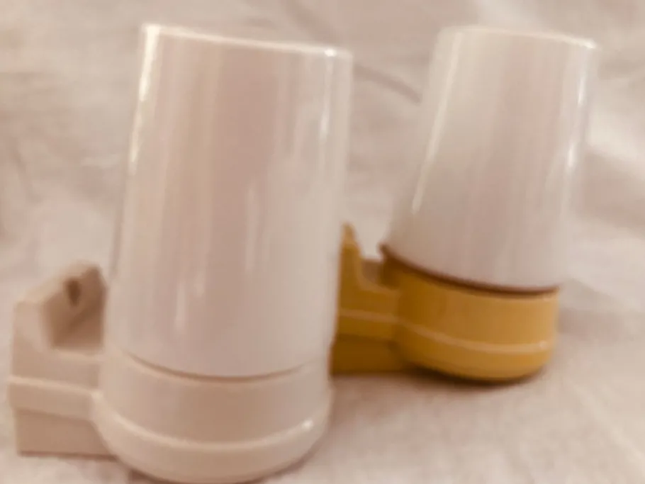 Discount Pamono Model 6070 Wall Lights in Yellow Porcelain and Opaline Glass by Sigvard Bernadotte for Ifö, 1960s, Set of 2