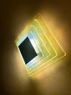 Clearance Pamono Model LP258 Wall Lights by Carlo Nason for Mazzega, 1970s, Set of 2