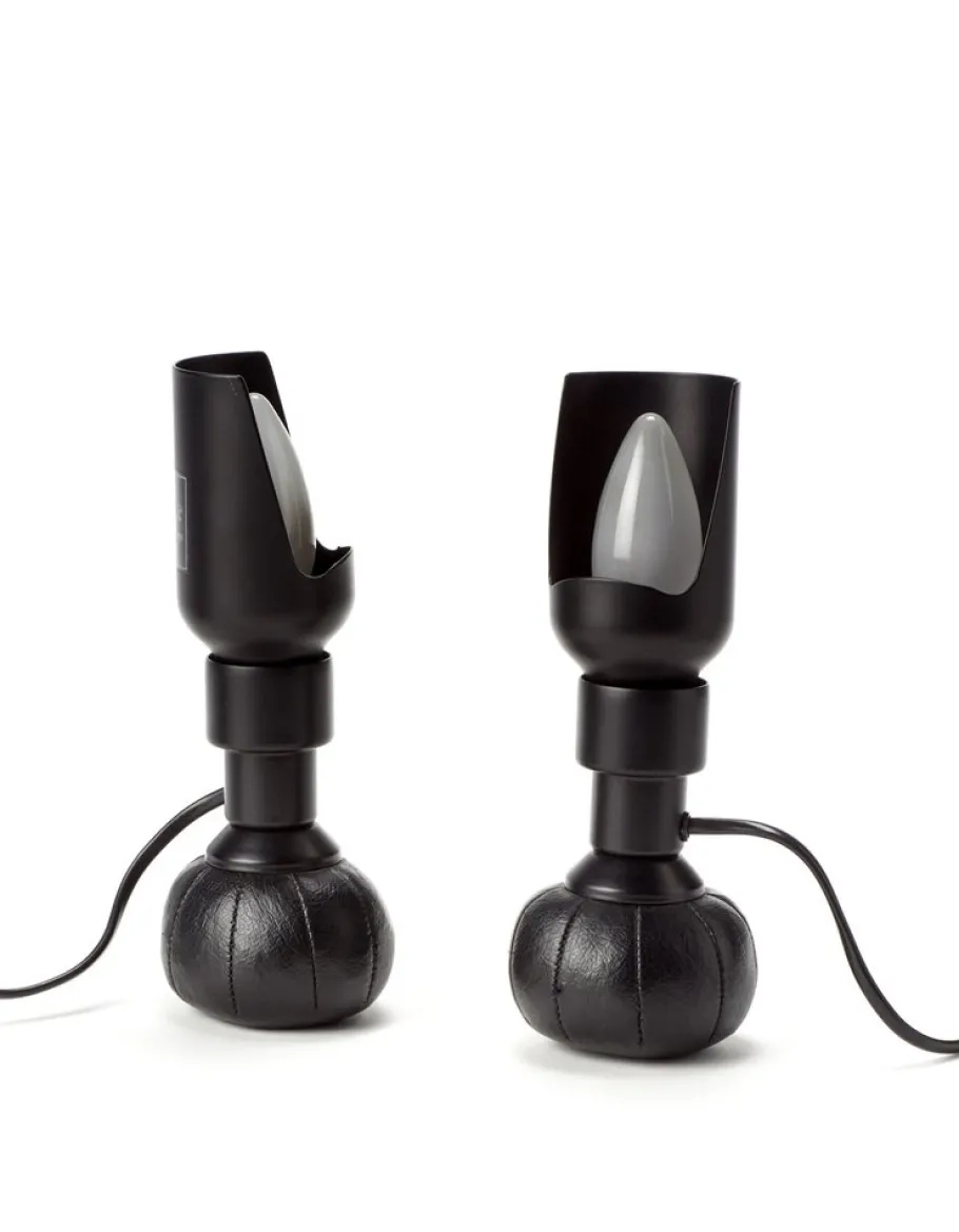 Best Pamono Model P600 Table Lamps in Black by Gino Sarfatti for Arteluce, Set of 2