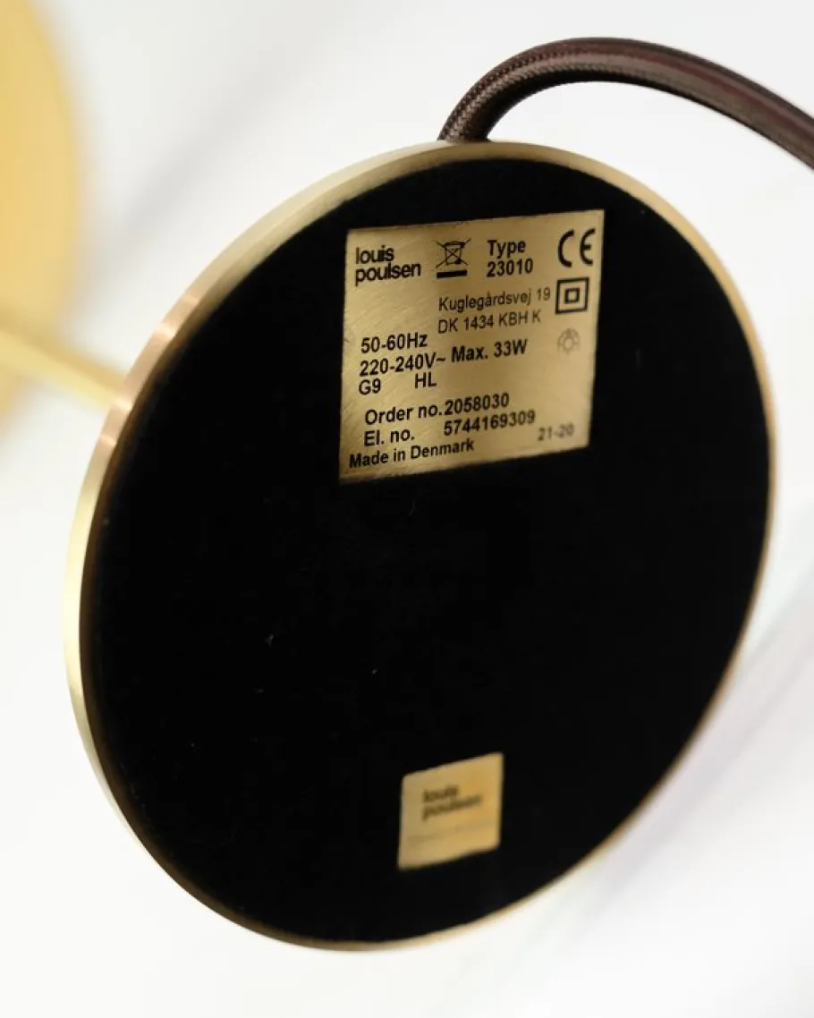 New Pamono Model PH 2/1 Table Lamp in Brass by Poul Henningsen for Louis Poulsen, 2018