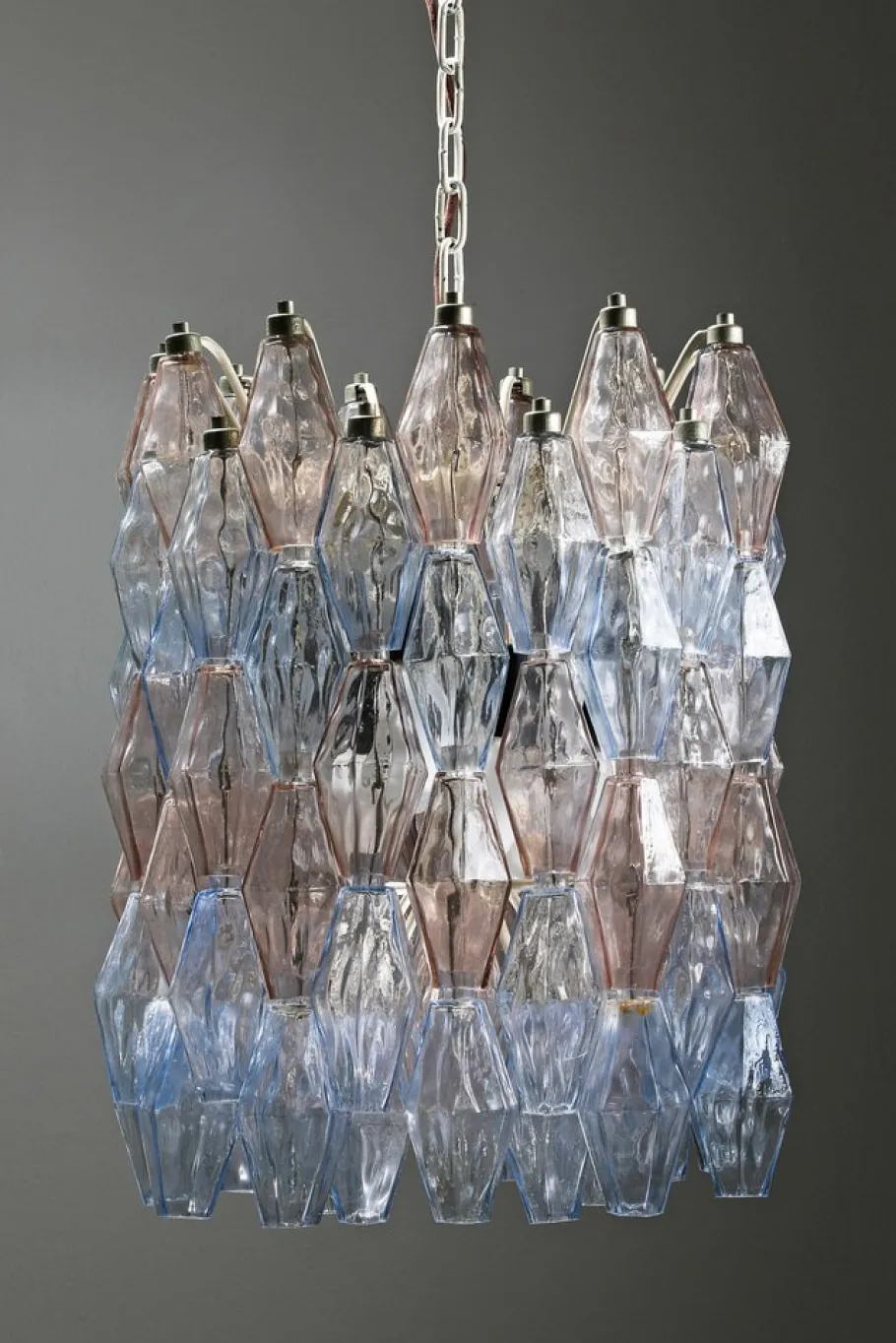 Discount Pamono Model Poliedri Chandelier by Carlo Scarpa for Venini, 1955