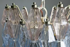 Discount Pamono Model Poliedri Chandelier by Carlo Scarpa for Venini, 1955