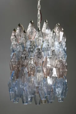 Discount Pamono Model Poliedri Chandelier by Carlo Scarpa for Venini, 1955
