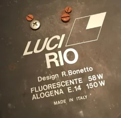 Pamono Model Rio Floor Lamp by Rodolfo Bonetto for Luci Neon