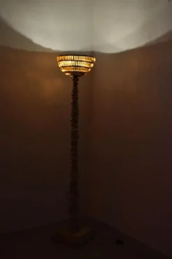 New Pamono Model Schegge Ambra Floor Lamp by Peppino Campanella