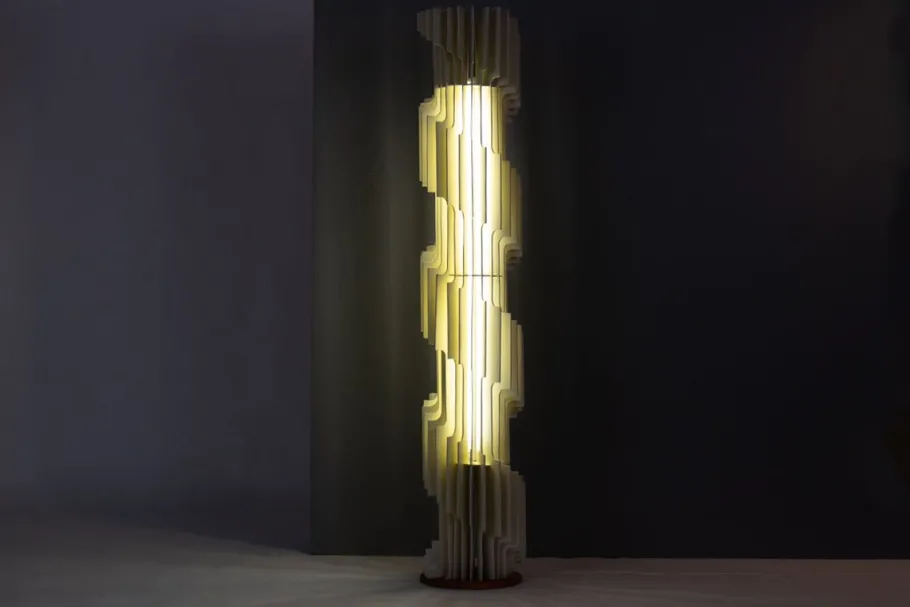 Hot Pamono Model Spirale Floor Lamp by Simeon Colin, 1960