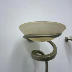 Clearance Pamono Model Teo Wall Lamps in Aluminum and Glass by Enzo Ciampalini, 1970s