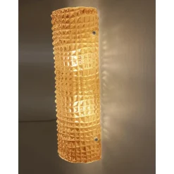 Sale Pamono Modern Amber Cocodrile Murano Glass Wall Sconce by Simoeng