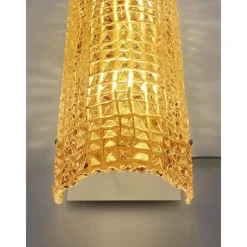 Sale Pamono Modern Amber Cocodrile Murano Glass Wall Sconce by Simoeng