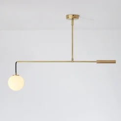 Discount Pamono Modern Counterbalance Pendant Lamp in Solid Brass from Balance Lamp