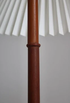 Hot Pamono Modern Danish Teak and Hand Folded Le Klint Shade Floor Lamp by Kaare Klint, 1950s