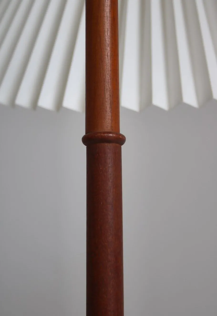 Hot Pamono Modern Danish Teak and Hand Folded Le Klint Shade Floor Lamp by Kaare Klint, 1950s