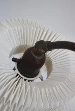 Hot Pamono Modern Danish Teak and Hand Folded Le Klint Shade Floor Lamp by Kaare Klint, 1950s