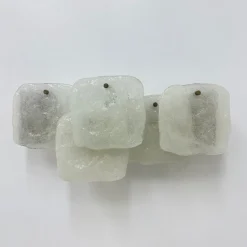 Hot Pamono Modern Frosted Ice Glass Wall Lamp by J. T. Kalmar for Kalmar, 1960s