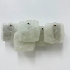 Hot Pamono Modern Frosted Ice Glass Wall Lamp by J. T. Kalmar for Kalmar, 1960s