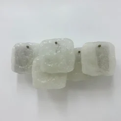 Hot Pamono Modern Frosted Ice Glass Wall Lamp by J. T. Kalmar for Kalmar, 1960s