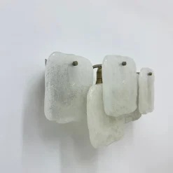 Hot Pamono Modern Frosted Ice Glass Wall Lamp by J. T. Kalmar for Kalmar, 1960s