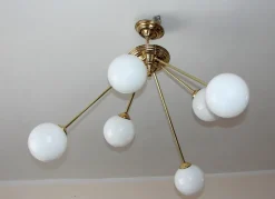Best Pamono Modern Globe Chandelier, 1960s