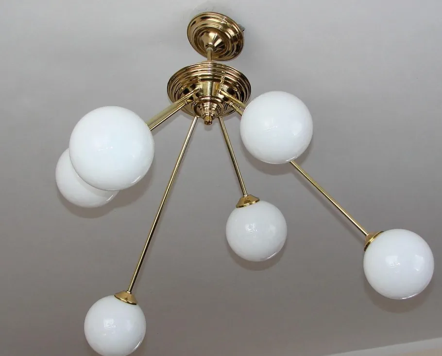 Best Pamono Modern Globe Chandelier, 1960s