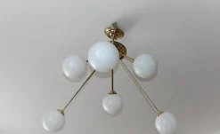 Best Pamono Modern Globe Chandelier, 1960s